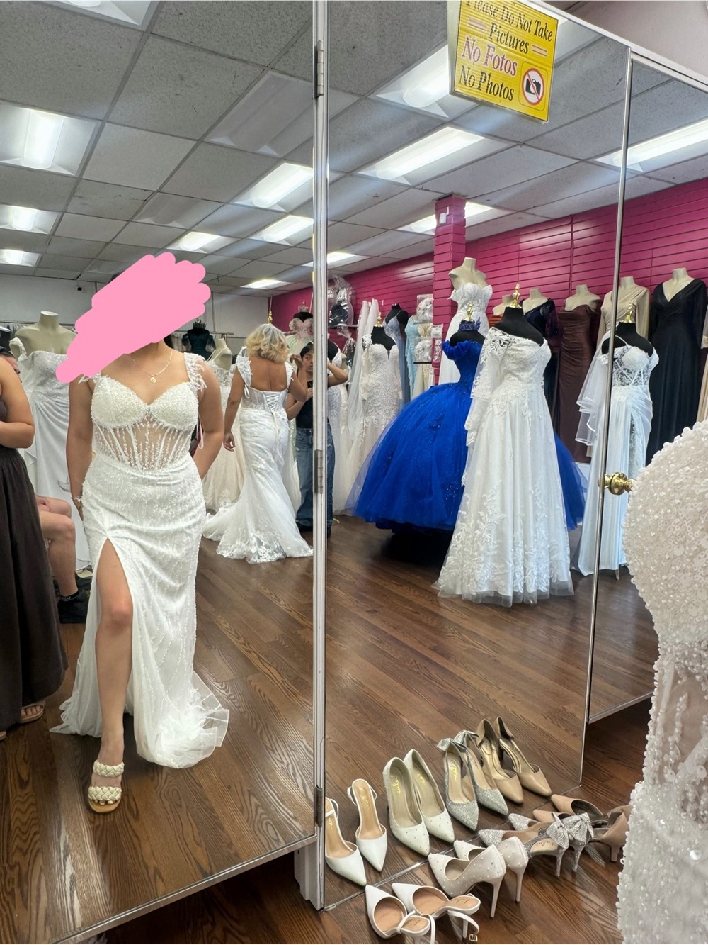 sparkly wedding dress